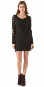 Black longsleeve dress at Shopbop