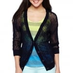 Black mesh cardigan at JC Penny at JC Penney