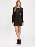 Black mesh dress by DvF at Saks Fifth Avenue