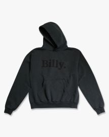 Black on Black Hoodie love billy at Love Billy