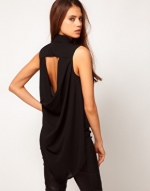 Black open back shirt from ASOS at Asos