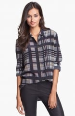 Black plaid Reese shirt by Equipment at Nordstrom