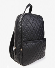 Black quilted backpack at Forever 21