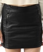 Black quilted mini skirt from Forever 21 at Forever 21