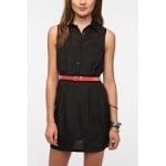 Black shirtdress from Urban Outfitters at Urban Outfitters