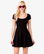 Black short sleeve dress at Forever 21