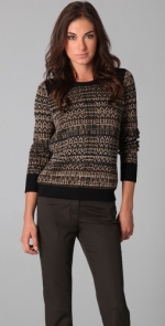 Black shoulder sweater like Rachels at Shopbop