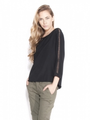 Black silk top by Rag and Bone at Otte