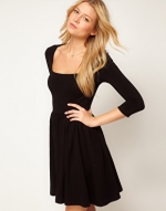 Black skater dress at ASOS at Asos