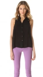 Black sleeveless top by Splendid at Shopbop