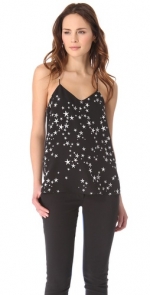 Black star print cami by Tibi at Shopbop