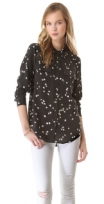 Black star print shirt by Equipment at Shopbop