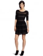 Black striped lace dress at Amazon