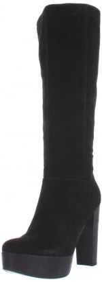 Black suede boots by Nine West at Amazon