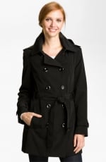 Black trench coat by Calvin Klein at Nordstrom