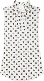 Blairs white polka dot blouse at Net A Porter