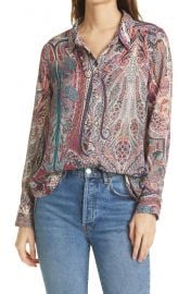 Blake Paisley Print Long Sleeve Blouse at Nordstrom