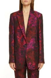 Blanchet Rose Cloque Blazer by Dries Van Noten at Nordstrom