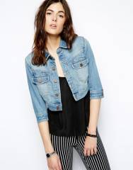 Blank  Blank NYC Cropped Denim Jacket at Asos