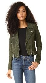 Blank Denim Genuine Suede Moto Jacket at Shopbop