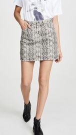 Blank Denim Snake Along Miniskirt at Shopbop