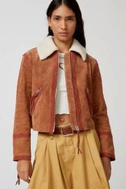 Blank NYC Caramel Sauce Suede Jacket at Urban Outfitters