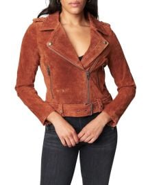 Blank NYC Cropped Stretch Suede Moto Jacket at Neiman Marcus