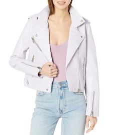 Blank NYC Leather Moto Jacket in Highway Star com at Zappos