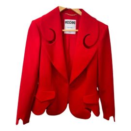 Blazer Moschino Red size 12 UK in Polyester - 42088938 at Vestiaire Collective