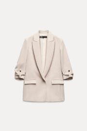 Blazer With Rolled Up Sleeves at Zara