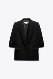 Blazer With Rolled Up Sleeves at Zara