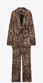 Blazer and Wide Leg Pants in Animal Print at eBay