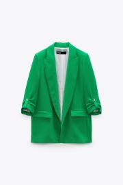 Blazer with Rolled Up Sleeves at Zara