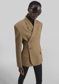 Blerick Crossover Blazer - Camel The Frankie Shop at The Frankie Shop
