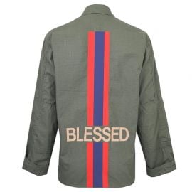 Blessed Army Jacket in Green by Hipchik at Hipchik