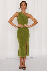 Block It Out Midi Dress Green at Hello Molly