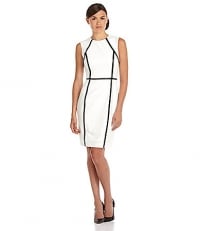 Blocked Sheath Dress by Calvin Klein at Dillards