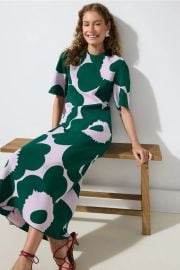 Bloom Short Sleeve Midi Dress by Marimekko Rent the Runway at Rent the Runway