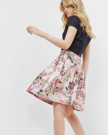 Blossom Jacquard full skirt by Ted Baker at Ted Baker