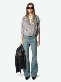 Blouse Tink shirt blue women ZadigampVoltaire at Zadig & Voltaire