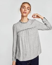 Blouse with Pearl Beads by Zara at Zara