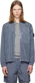 Blue 1200038 Nylon Metal ECONYL Overshirt at ssense