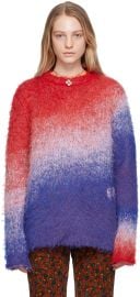Blue And Red Gradient Sweater at ssense