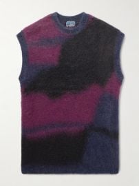 Blue Blue Japan Degrade Brushed Jacquard Knit Sweater Vest at Mr Porter