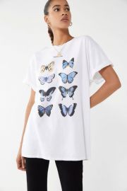 Blue Butterfly Tee at Urban Outfitters