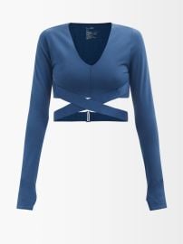 Blue Corso stretch-jersey cropped top  Le Ore  FASHION US at Matches