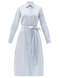 Blue Cotton-poplin midi shirt dress  Evi Grintela  FASHION US at Matches