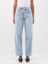 Blue Criss cross straight-leg jeans Agolde FASHION US at Matches