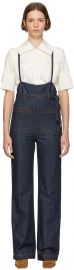 Blue Denim Dungarees at Ssense