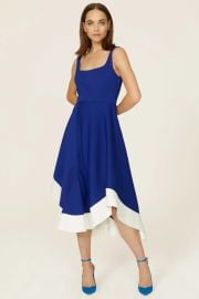 Blue Flamenco Dress by Esteban Cortazar x RTR Rent the Runway at Rent the Runway